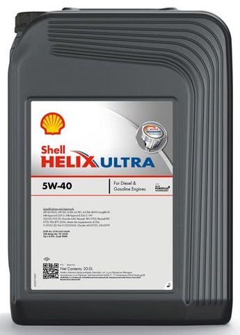 Engine Oil Shell Helix Ultra  5W-40 20L