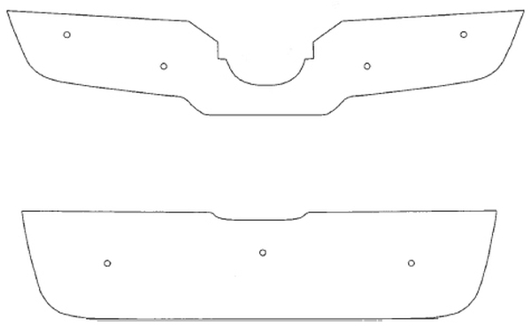 Trim/Protective Strip, radiator grille Nissan Qashqai+2 2007-2010