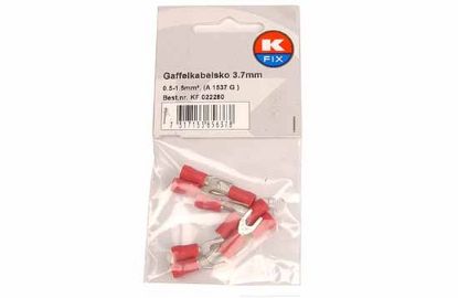 Terminal, electric universal parts kahvel M3.5 (3.7mm) pun 10tk