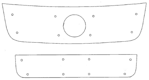 Trim/Protective Strip, radiator grille VW Passat 2001-2005