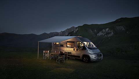 Camping Awning 6300 4,00x2,50m Anodised-black korpus Ducato L4/H2