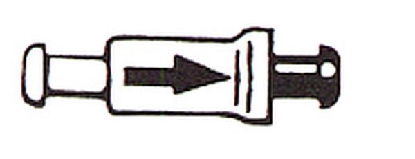 Washer Fluid Jet, window cleaning tagasivooluklapp 4mm.