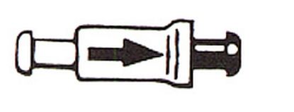 Washer Fluid Jet, window cleaning tagasivooluklapp 4mm.