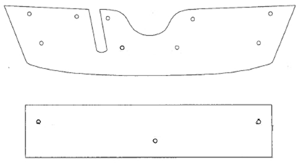 Trim/Protective Strip, radiator grille Skoda Octavia 2010-2013