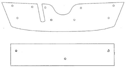 Trim/Protective Strip, radiator grille Skoda Octavia 2010-2013