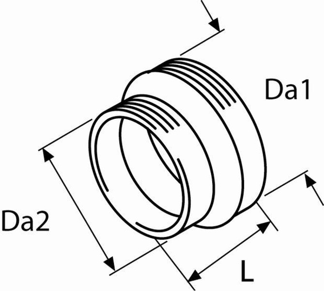 Adapter, pre-heater air transition 