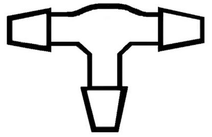 Washer Fluid Jet, window cleaning kolmik 4mm. voolikule