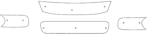 Trim/Protective Strip, radiator grille Skoda Roomster 2007-2010