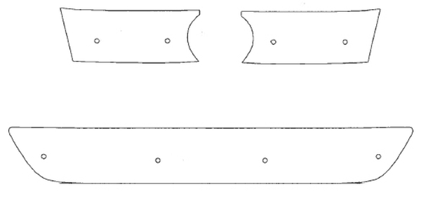 Trim/Protective Strip, radiator grille VW Polo 2009-2014