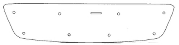 Trim/Protective Strip, radiator grille MB C 2001-2007