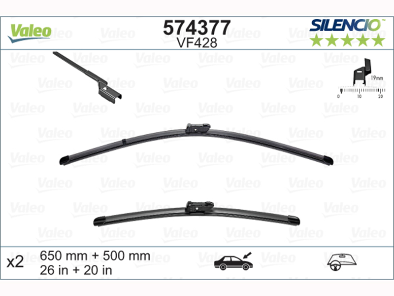 Wiper Blade BMW - 61 61 9 466 377, VOLVO - 31457755