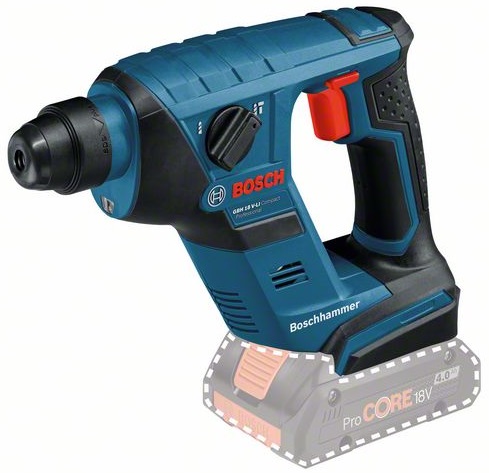 Electrical Tool Set (rechargeable) GBH 18V-LI Compact, SOLO, 18V, 4 - 12 mm