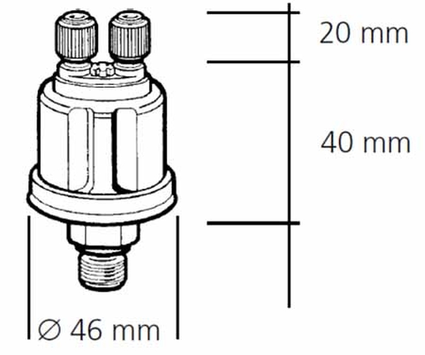 Sensor, oil pressure M14X1,5 10BAR