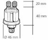 Sensor, oil pressure 10BAR WK1,25BAR