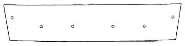 Trim/Protective Strip, radiator grille VW Caddy 2010-2015 (värvitud stangele)