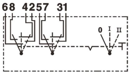 Switch 0-I-II 12/24V