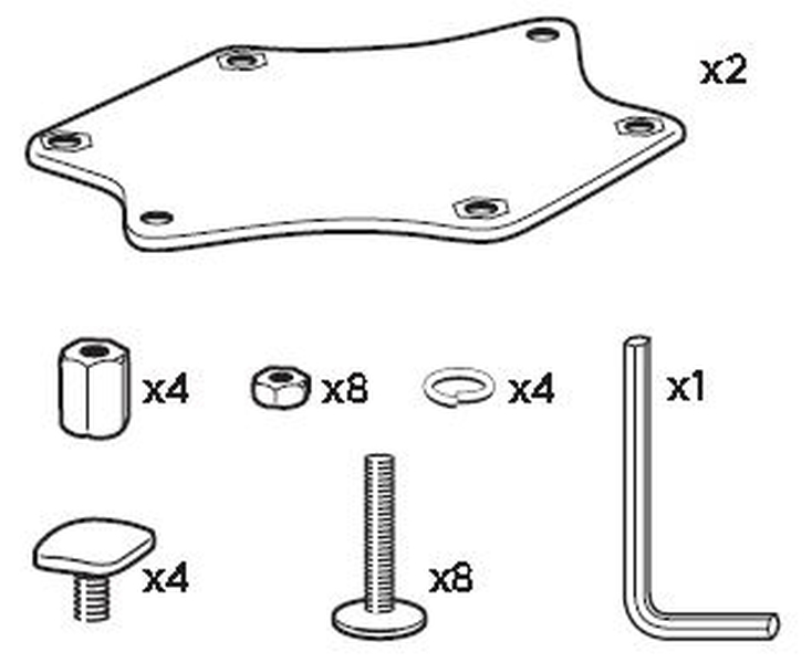 Boat Carrier, roof rack T-soone adapter (Hull-a-Port)