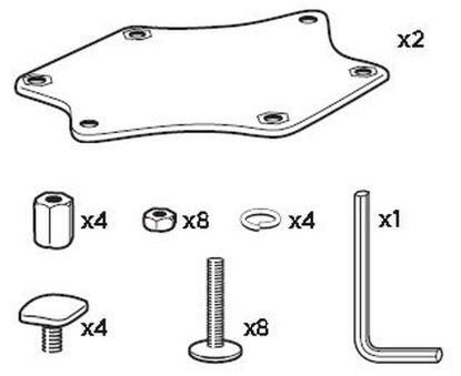 Boat Carrier, roof rack T-soone adapter (Hull-a-Port)