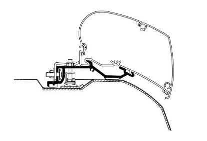 Mounting Set, roof rack Ducato/Jumper/Boxer 6/9-s 3,75-4m 07- (ka 17-