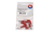Terminal, electric universal parts plaatpistik 6.3x0.8mm punane