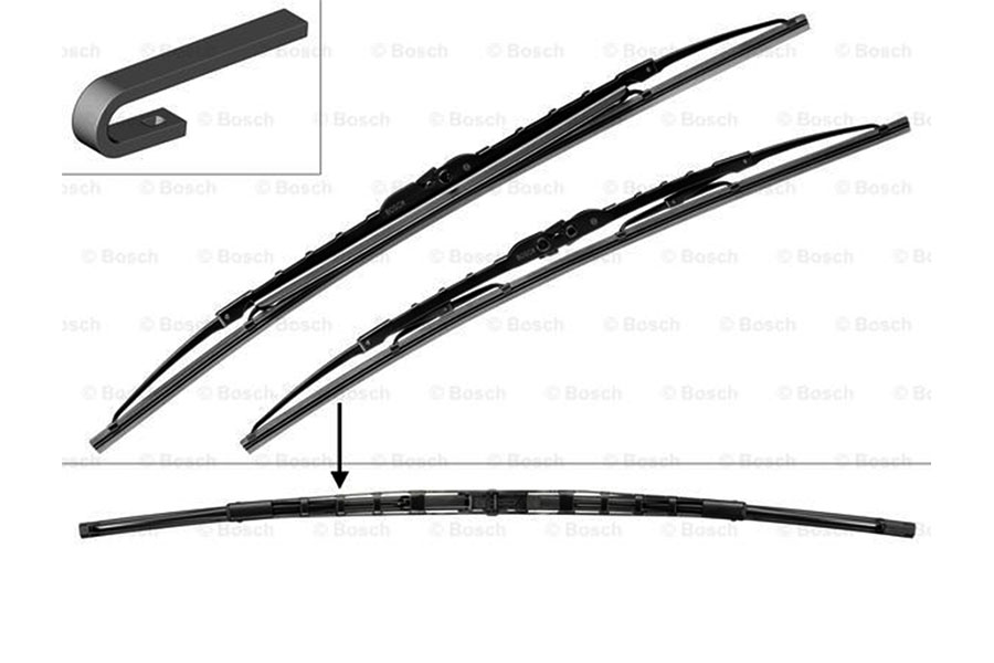 Wiper Blade TWIN 582S SET spoiler 550/530mm