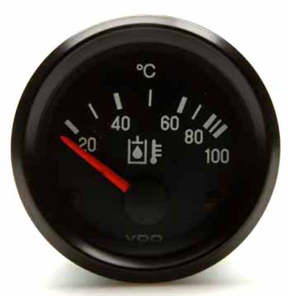 Gauge, Oil temperature 24V 52mm  20-100°C