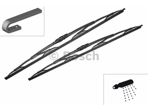 Wiper Blade TWIN 725 SET 650/550mm düüsiga