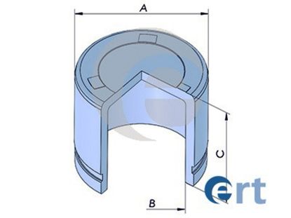 Piston, brake caliper 
