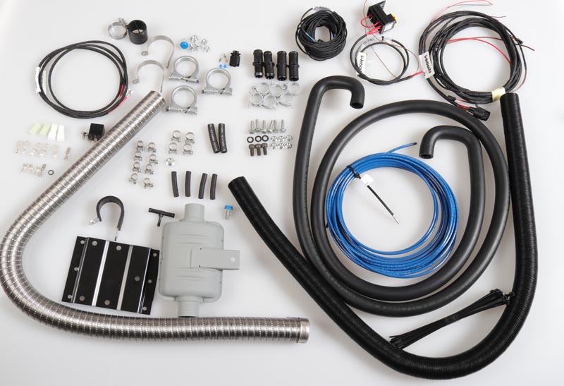 Assembly kit, auxilliary heater 