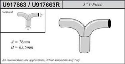 Centre/Rear Muffler T toru 76x63,5