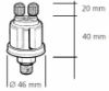 Sensor, oil pressure M14x1.5 10bar ilma märgutuleta