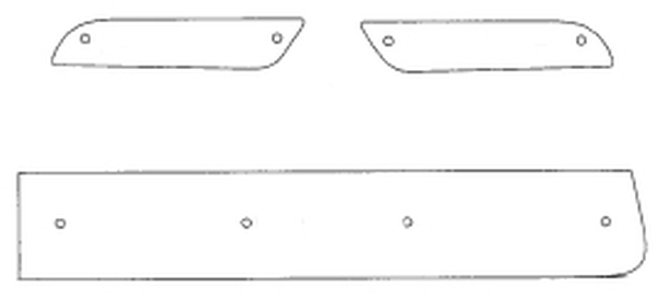 Trim/Protective Strip, radiator grille Mitsubishi Lancer Sportb. 09-