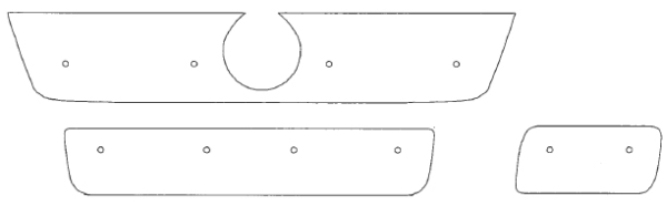 Trim/Protective Strip, radiator grille Fiat Ducato 2002-2006
