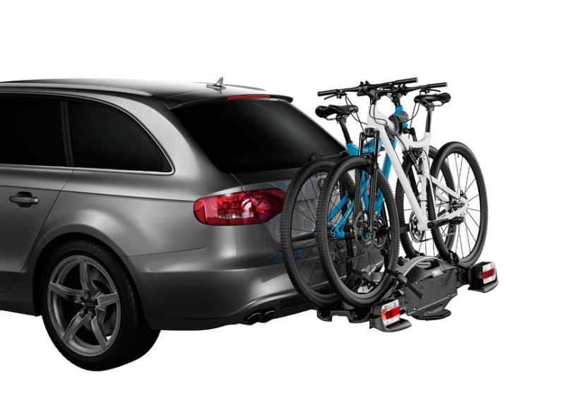 Bike Rack, trailer hitch carrier VeloCompact 2 (2 rattale, 13pin)
