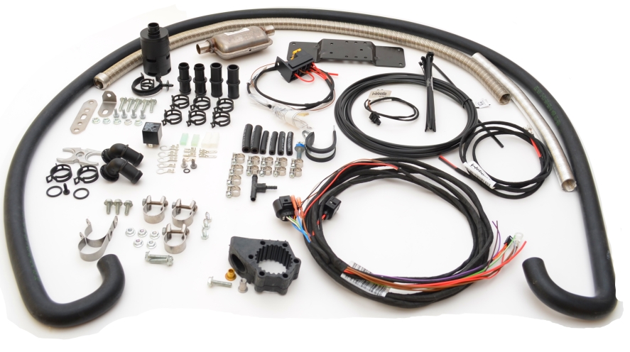 Assembly kit, auxilliary heater 