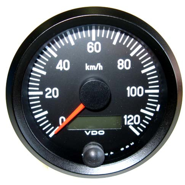 Speedometer 12V/24V 80mm 0 - 120 km/h