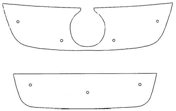 Trim/Protective Strip, radiator grille VW Jetta 2005-2010