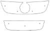 Trim/Protective Strip, radiator grille VW Jetta 2005-2010
