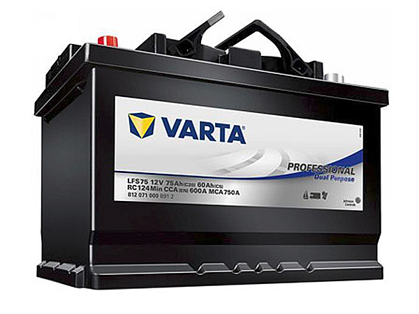 Starter Battery 75Ah 600A 260*175*225 + - Käivitusaku/Toiteaku