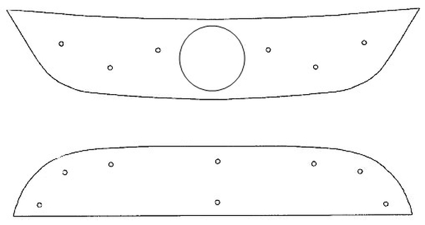 Trim/Protective Strip, radiator grille VW Tiguan Track&Field 08-10