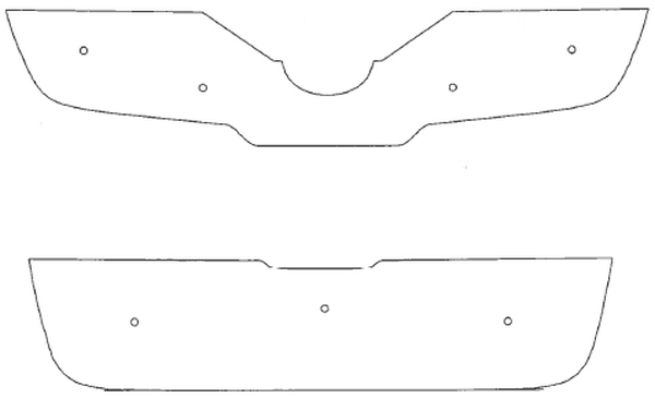Trim/Protective Strip, radiator grille Nissan Qashqai 2007-2010