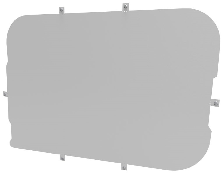 Body Floor, boot-/cargo area Külgakna kaitse läbipaistmatu Fiat Doblo 2010-