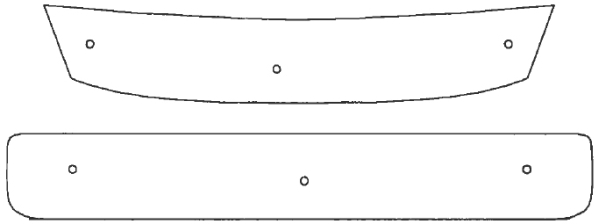 Trim/Protective Strip, radiator grille Skoda Roomster 2011-2015