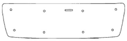 Trim/Protective Strip, radiator grille MB C-klass 1997-2001