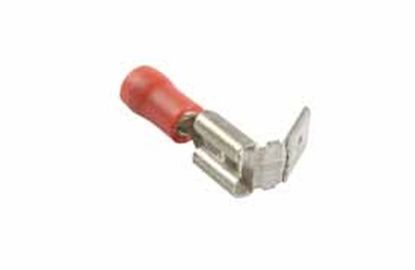 Terminal, electric universal parts plaat 6.3x0.8mm punane