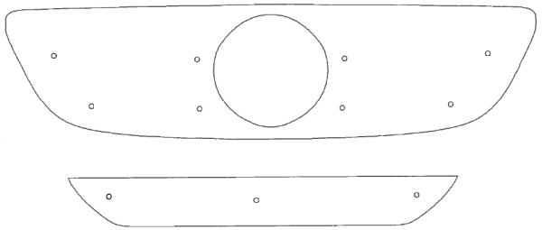 Trim/Protective Strip, radiator grille MB Sprinter 2007-2013