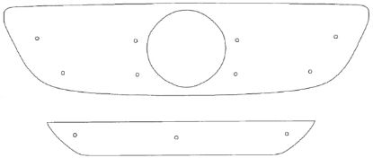 Trim/Protective Strip, radiator grille MB Sprinter 2007-2013