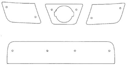 Trim/Protective Strip, radiator grille Nissan Navara/NP300 2008-2014