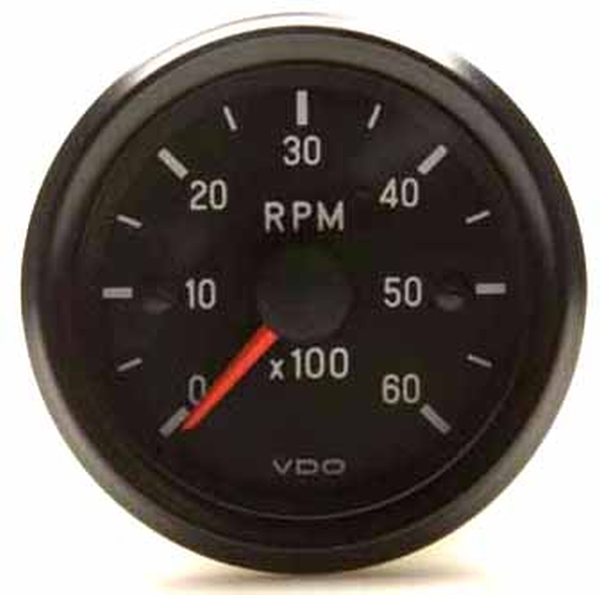 Revolution Counter 12V 52mm 0 - 6000 p/min