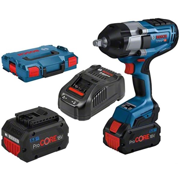 Electrical Tool Set (rechargeable) GDS 18V-1000 (2xProCORE18V 5.5Ah; GAL 1880; L), 35
